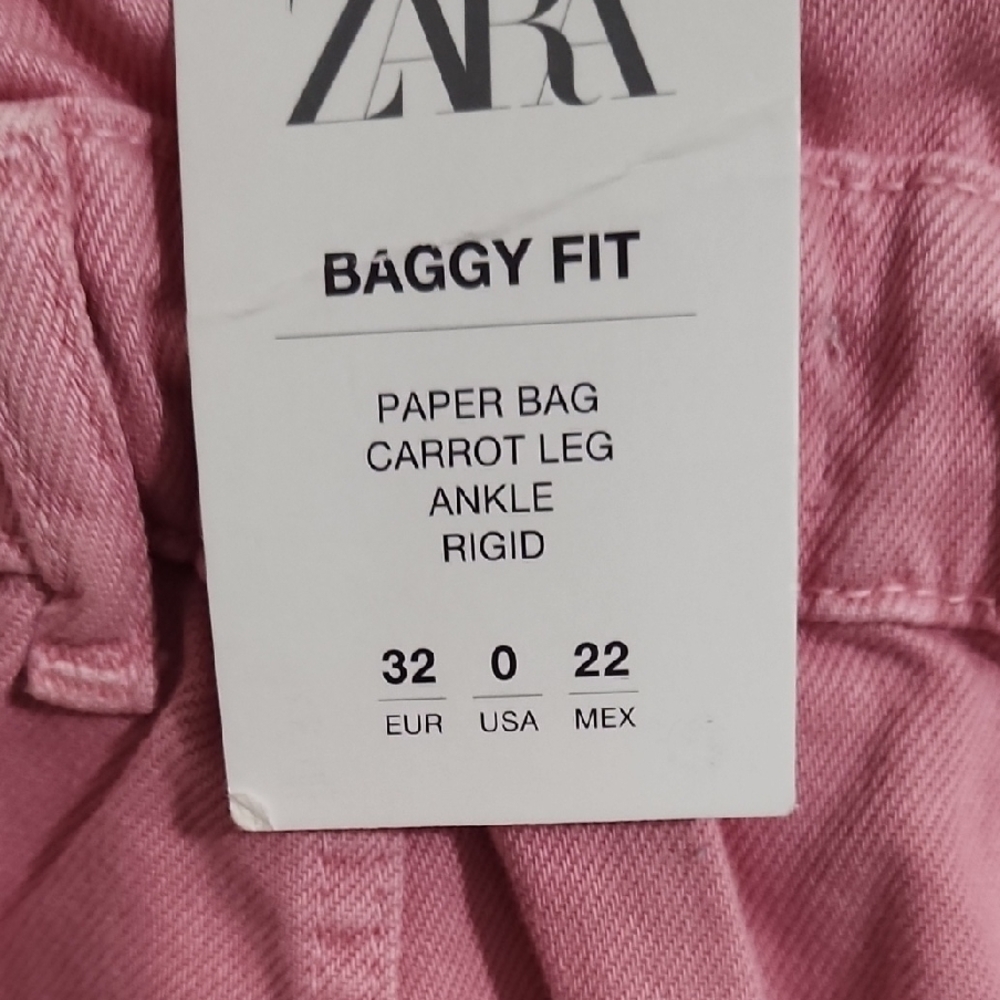 Zara Pink Baggy Fit Pants - Picture 4 of 6